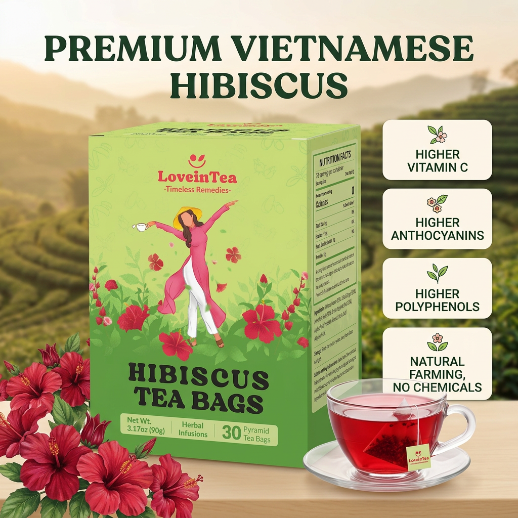 Hibiscus herbal tea box