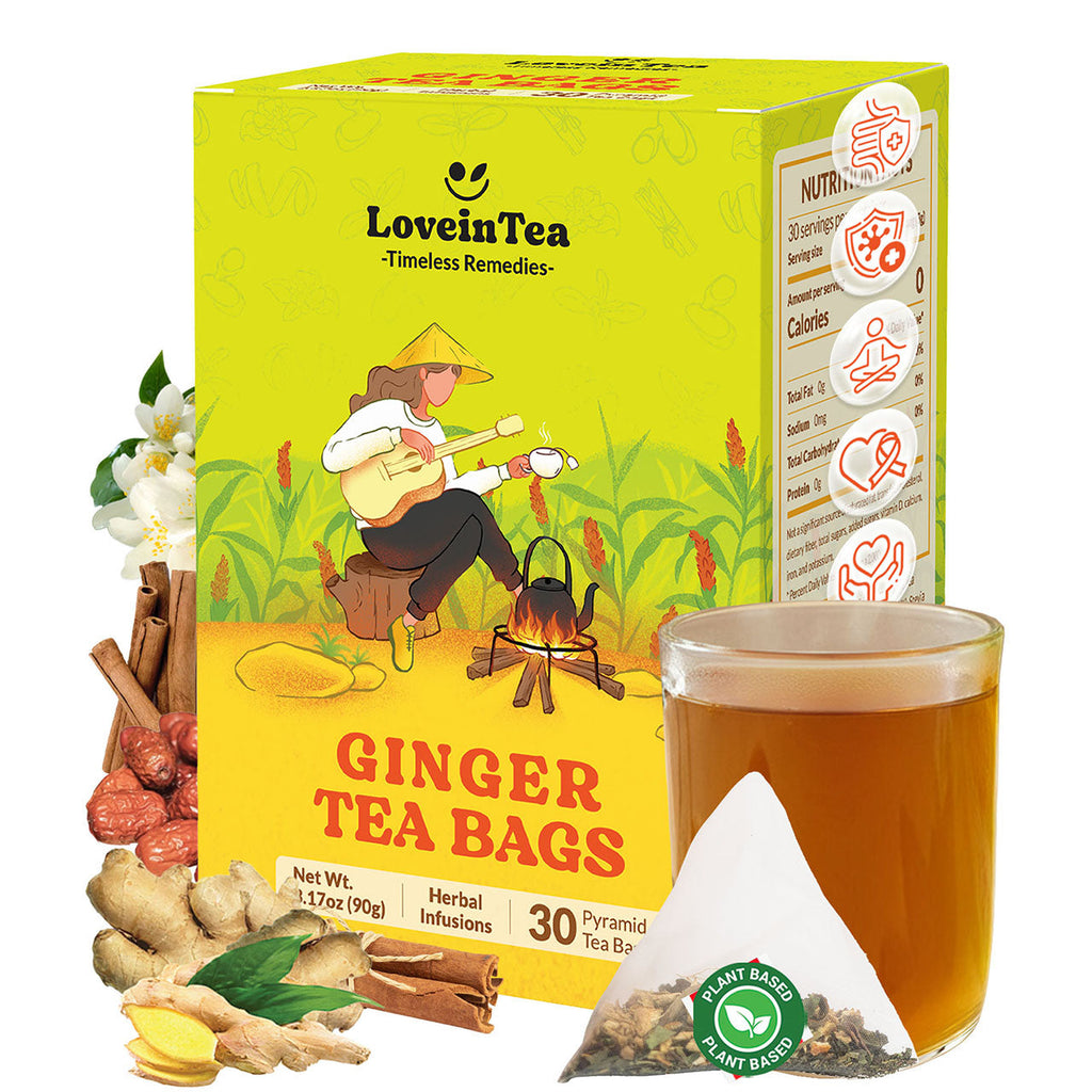 Ginger herbal tea box